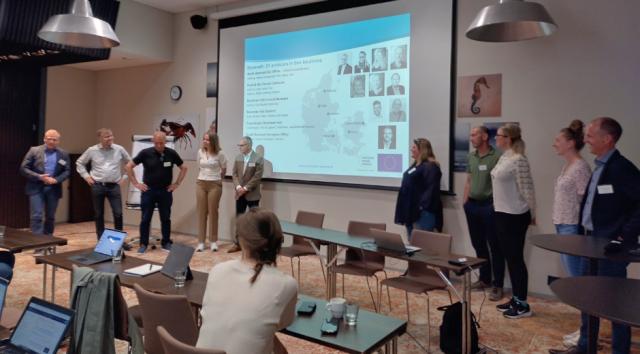 Folk fra det danske Enterprise Europe Network præsenterer Danmarks konsortium for udenlandske kolleger