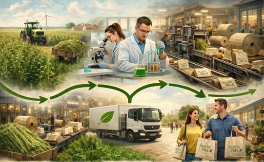 Fiber-based Polymer for Sustainable Packaging